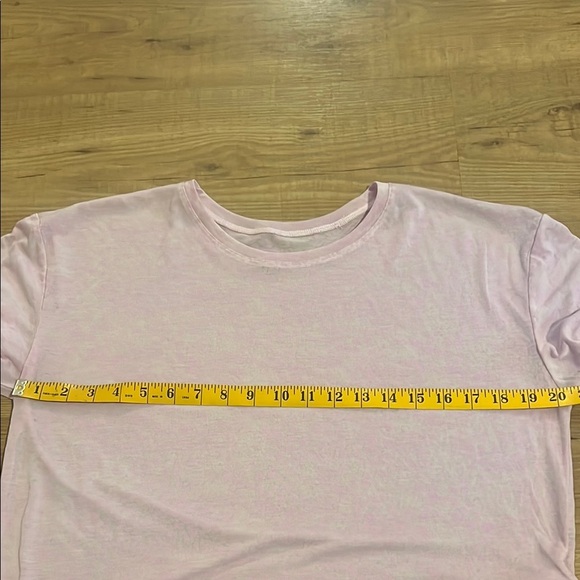 NWT Zyia Active Muted Pink Mosaic Cropped Workout Top - Picture 6 of 7